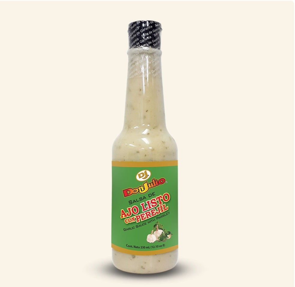 Salsa de Ajo Listo con Perejil don julio